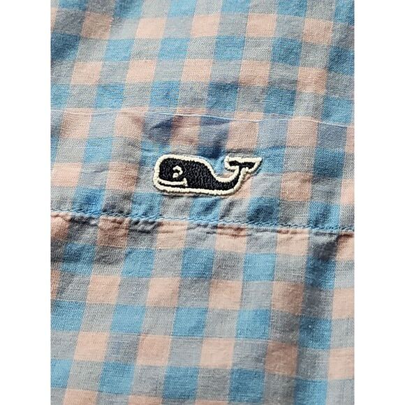 Vineyard Vines Other - Vineyard Vines PINK BLUE Checked Long Sleeve Cotton SLIM FIT‎ TUCKER Shirt Large
